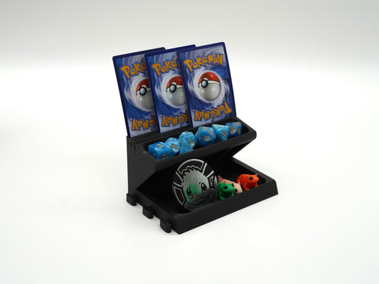 Tabletop Game Station Base Set | Dice Tower And Tray with Clamp for Table | Board Game Organizer Tokens and Cards DnD | WyldForm SpaceBar
