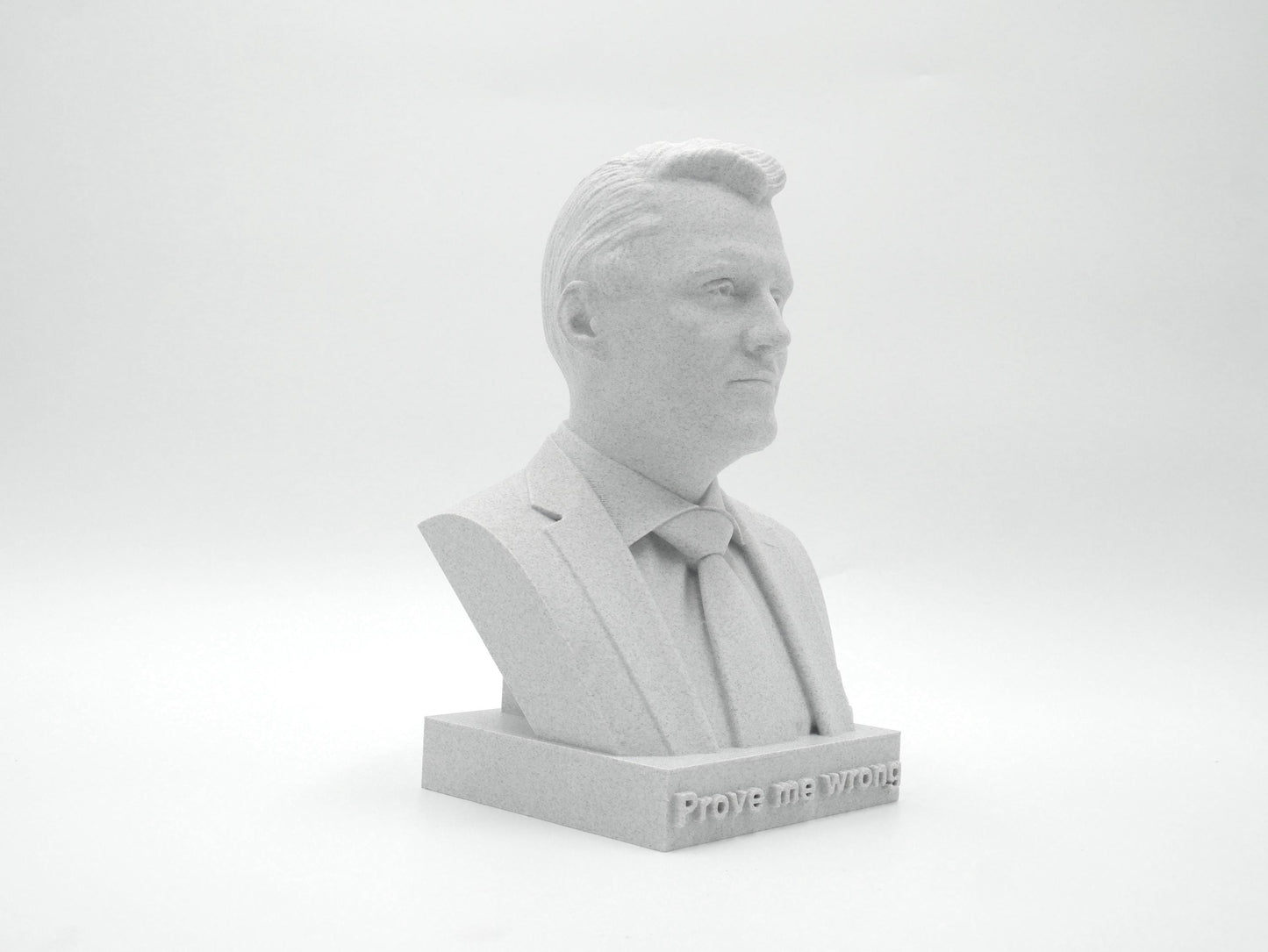 Charlie Kirk Bust Sculpture – 3D Printed Statue | Political Commentator Decor for Office