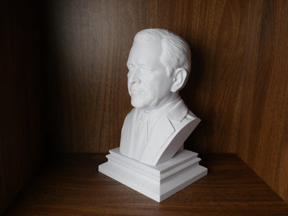 George W Bush Bust – 43rd US President Statue | Modern History Decor & Educational Leader Model