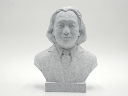 Michio Kaku Bust Sculpture – 3D Printed Bust | Paintable Marble Statue for Science Office Decor