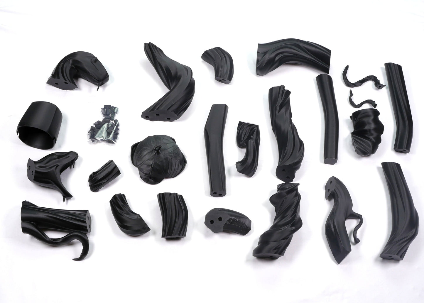 Fearne Staff 3D Printed Kit of the Adder all Black Critical Role Cosplay Prop Nature Cosplay Ready to Paint and Assemble 6ft Tall Calloway