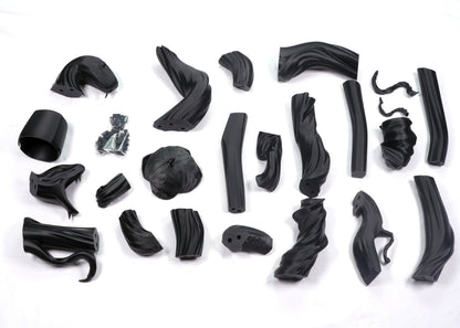 Fearne Staff 3D Printed Kit of the Adder all Black Critical Role Cosplay Prop Nature Cosplay Ready to Paint and Assemble 6ft Tall Calloway