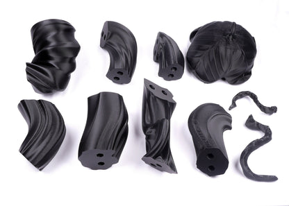 Fearne Staff 3D Printed Kit of the Adder all Black Critical Role Cosplay Prop Nature Cosplay Ready to Paint and Assemble 6ft Tall Calloway