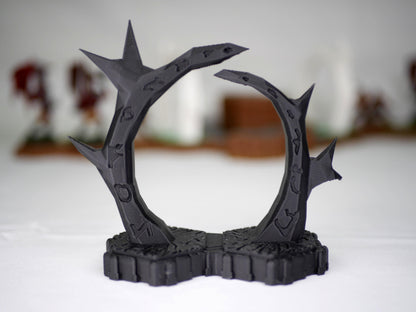 Hero Scape Obstacle Interactive Viking Portal | Tabletop Terrain Hex Pieces | Paintable Miniature Board | DnD Role Play Game Upgrade Tile