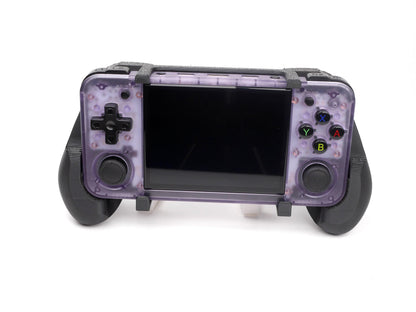 Felt Anbernic RG35XX-H Grip 2-in-1 Reversible Screen Cover & Thick Comfort Grip Case with Felt Wrap Ergonomic RG35X Handheld 2n1 RG35 Deluxe