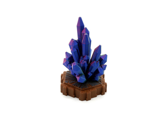 Crystals Hero Scape Single Hex Obstacle | Tabletop Terrain Hex Pieces | Paintable Miniature Board Game | DnD Role Play Game Upgrade Tile