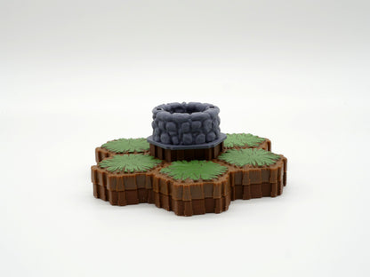 Wellspring Well Hero Scape Single Hex Obstacle | Tabletop Terrain Structure Piece | Miniature Board Game Heroscape Pieces Water by JCSFY