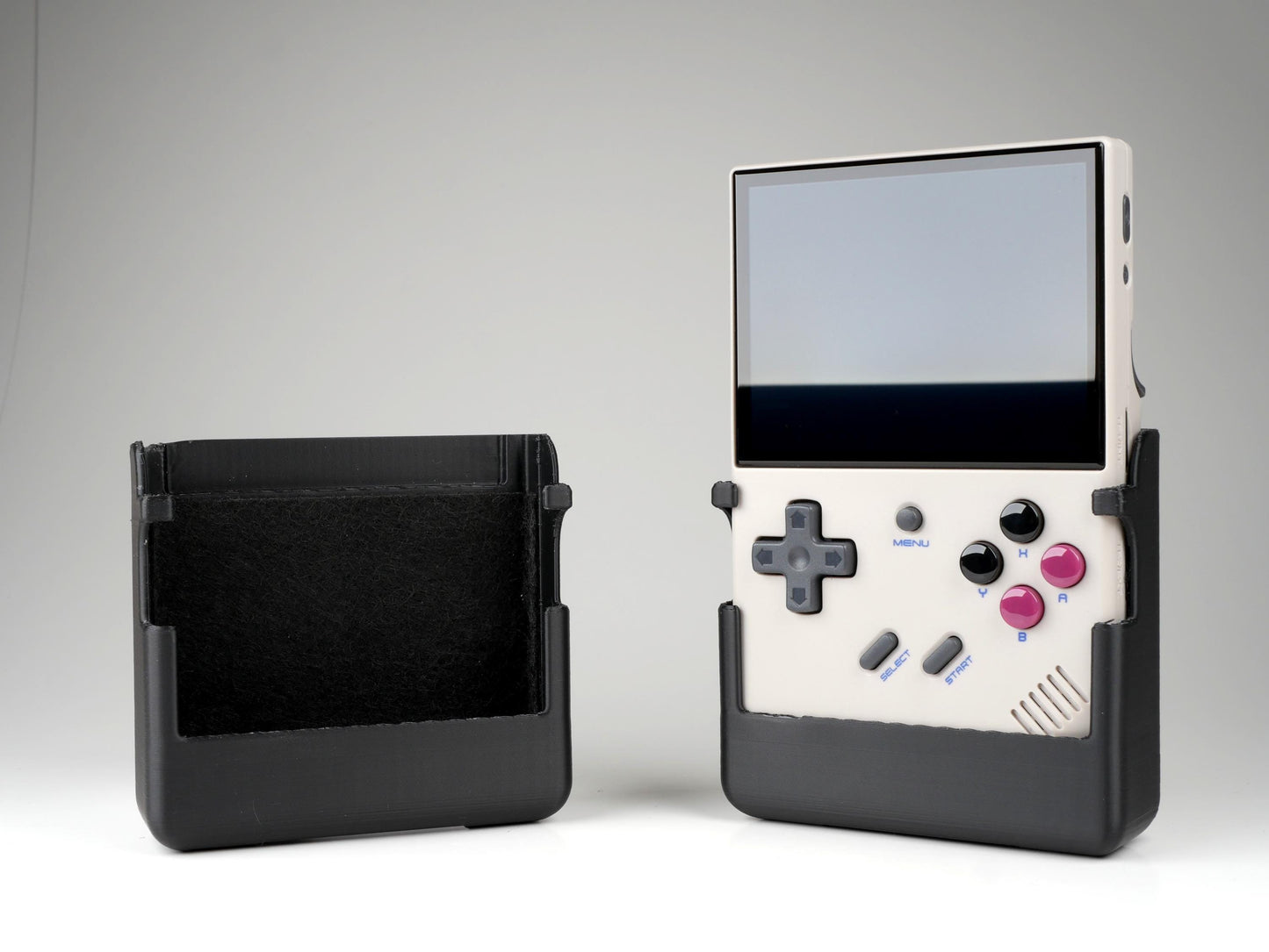 Anbernic RG35XX Plus Reversible Screen Cover GBC Style Chin Grip Felt Screen Protector