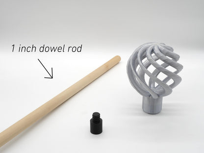 Tentacle Staff Kit for Cosplay DnD Sea Wizard Eldritch Kraken Ocean | Octopus Suction Topper Water Bender | 3D Printed Modular Cane by JCSFY