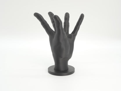 Mage Hand Staff Topper for Cosplay Sorcerer DnD Wizard | Orb Holding Hand Walking Stick Elf Elden Wand| 3D Printed Fantasy Cane Kit by JCSFY