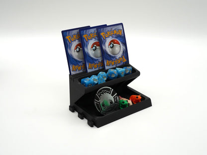 Tabletop Game Station Base Set | Dice Tower And Tray with Clamp for Table | Board Game Organizer Tokens and Cards DnD | WyldForm SpaceBar