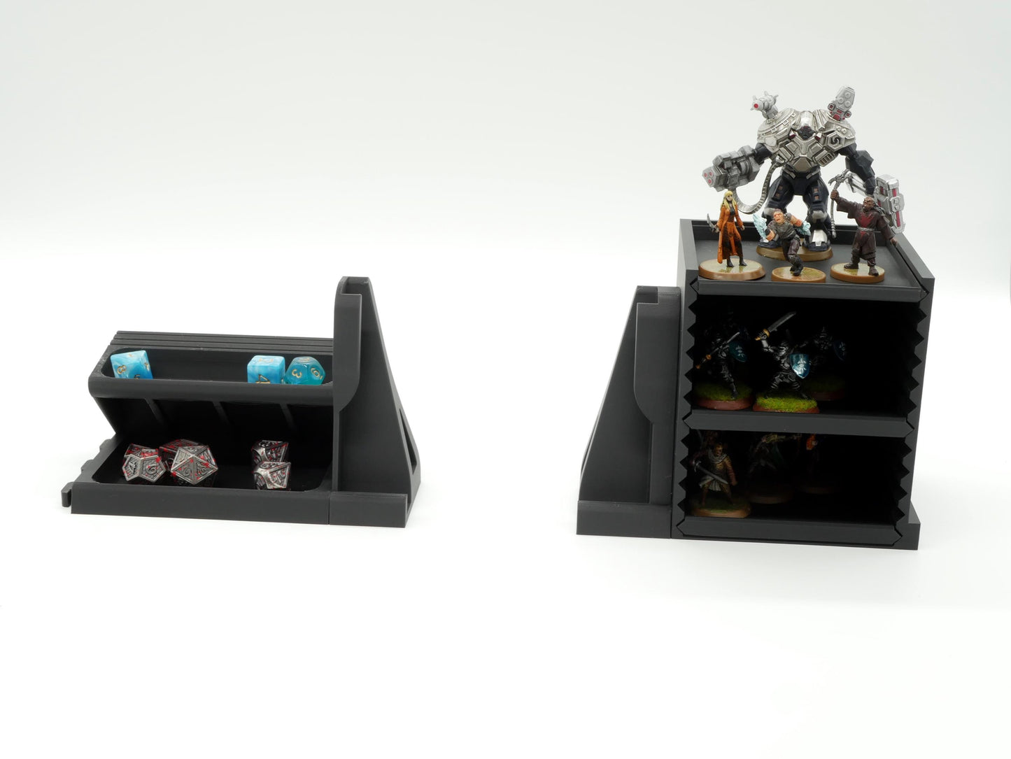 Dungeon Master Full Bundle Tabletop Game Station Modular Gaming | Dice Tower | Board Game Organizer Tokens and Cards DnD | WyldForm SpaceBar