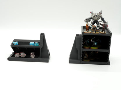 Dungeon Master Full Bundle Tabletop Game Station Modular Gaming | Dice Tower | Board Game Organizer Tokens and Cards DnD | WyldForm SpaceBar