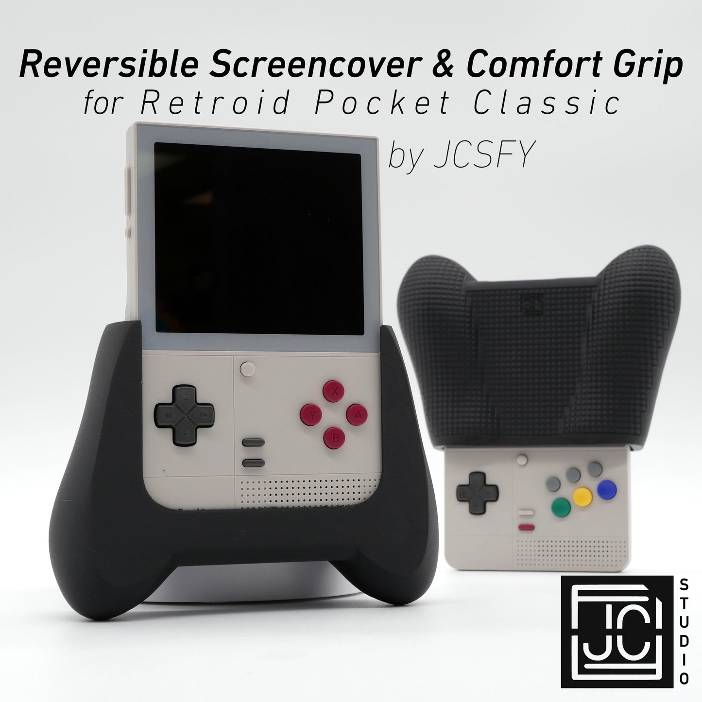 Retroid Pocket Classic Reversible Screen Cover Comfort Grip Felt Screen Protector | Gaming Handheld Protection with Textured Pattern