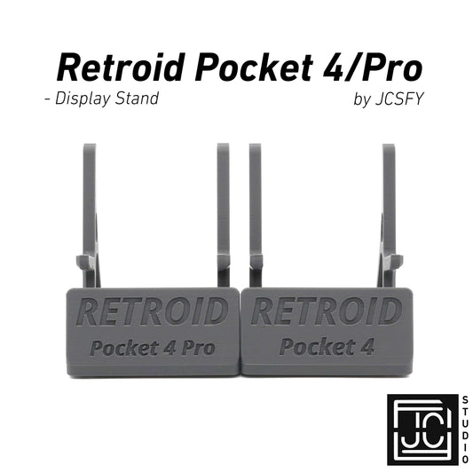 Display Stand for Retroid Pocket 4 / 4 Pro with Charging Space | Dock Shelf Unit Gaming Retro Device Compatible with JCSFY Grips